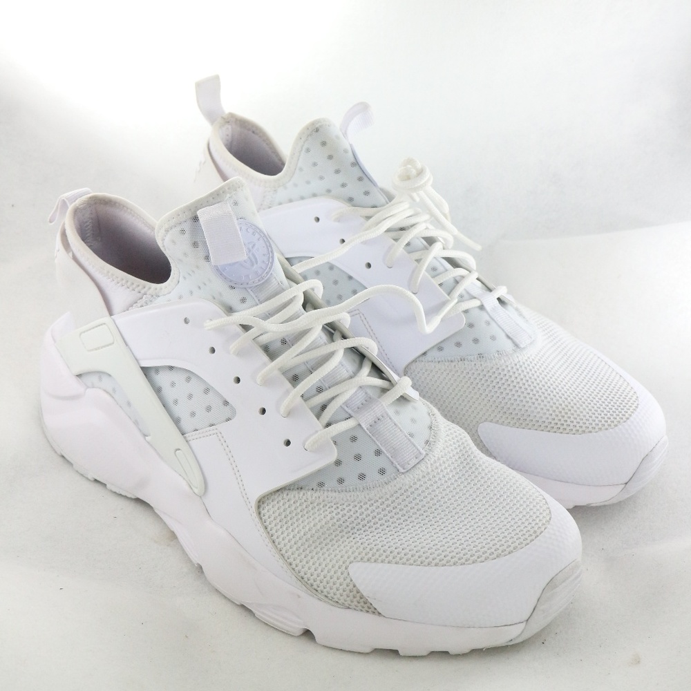 SOLD!!! NIKE Air Huarache Run Ultra 'Triple White - Picture 2 of 8